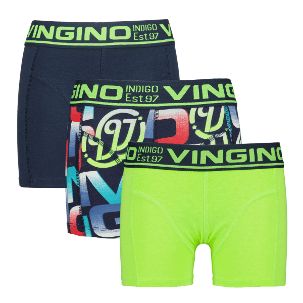 Boxershorts 3 pack Neon text