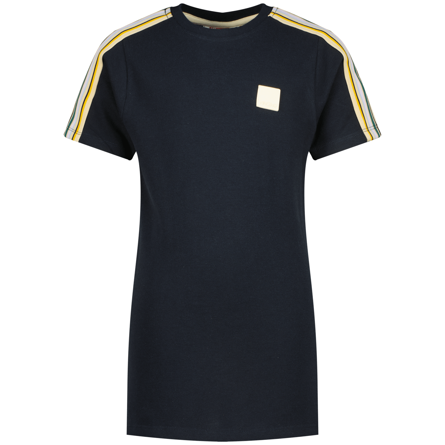 VINGINO T-shirt Jape donkerblauw geel Jongens Katoen Ronde hals Meerkleurig 140