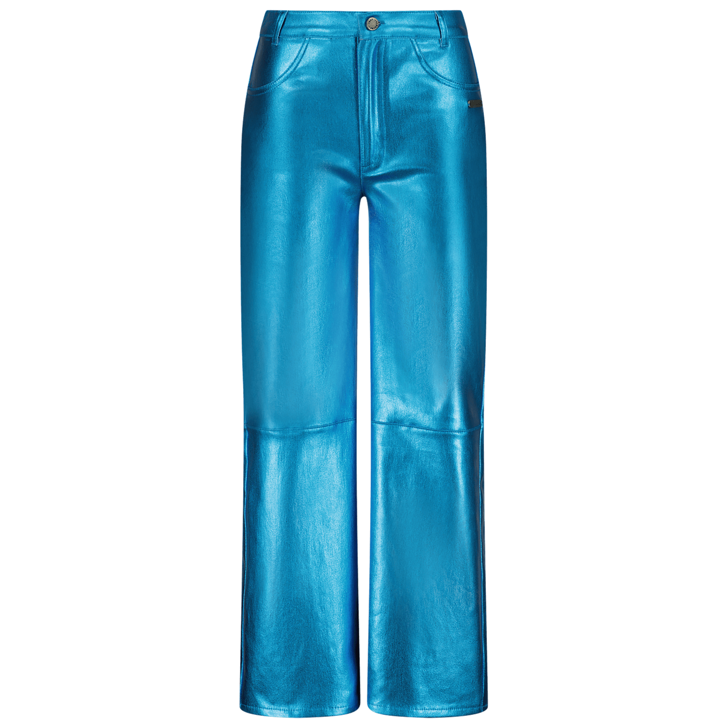 VINGINO metallic wide leg broek Sarley felblauw metallic Meisjes Katoen 140