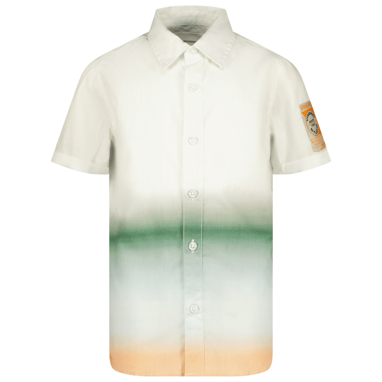 VINGINO overhemd Ledio offwhite multicolor Wit Jongens Katoen Klassieke kraag 140