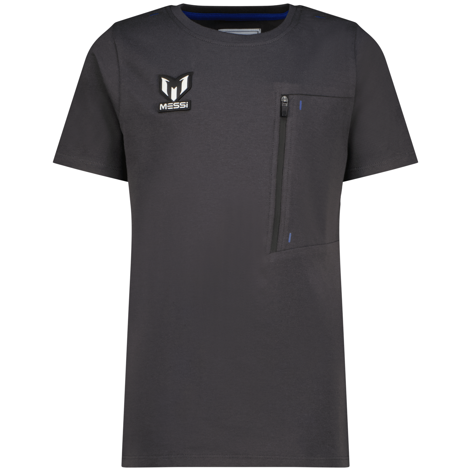 VINGINO x Messi T-shirt Jusai met printopdruk donkergrijs Jongens Stretchkatoen Ronde hals 140