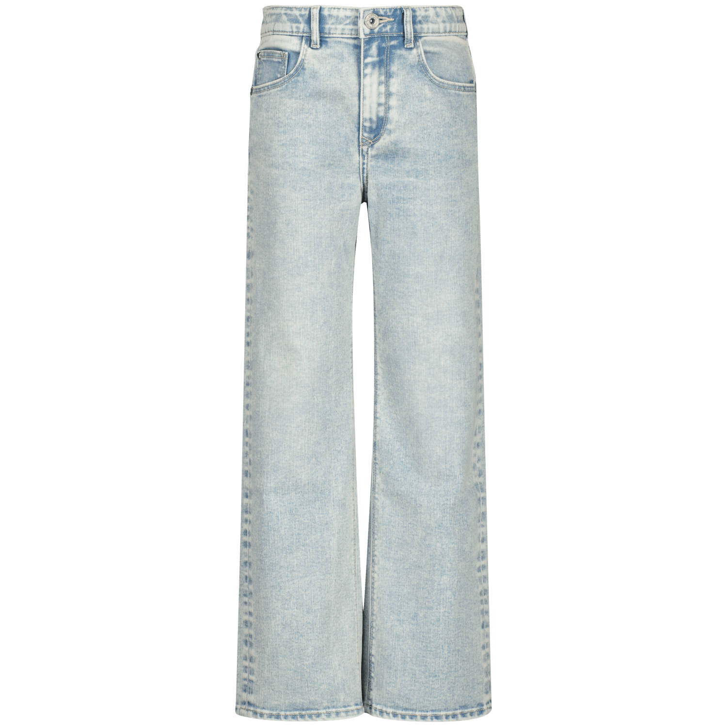VINGINO straight fit jeans Coco light indigo Blauw Meisjes Denim Effen 140