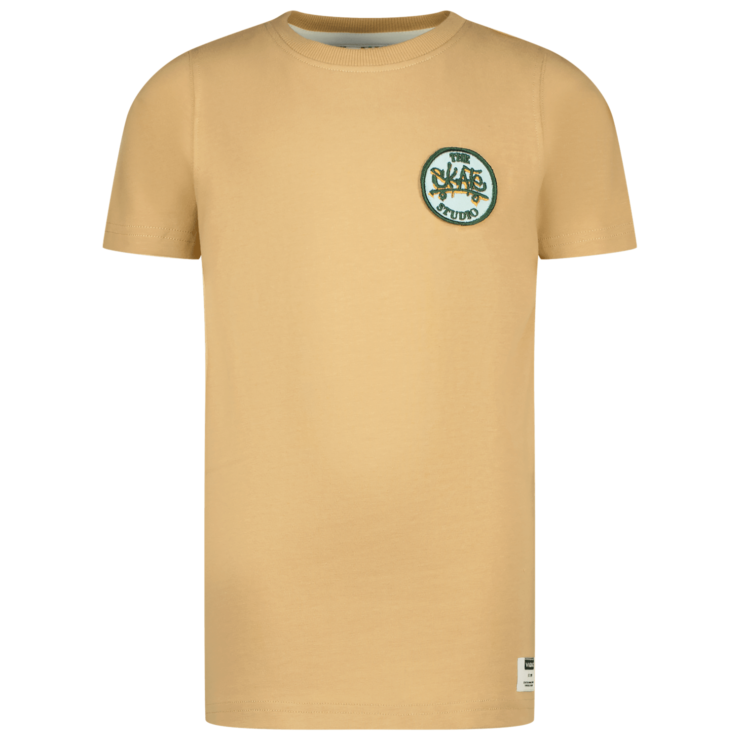 VINGINO T-shirt Hanyi met backprint zandsteen Beige Jongens Katoen Ronde hals 140