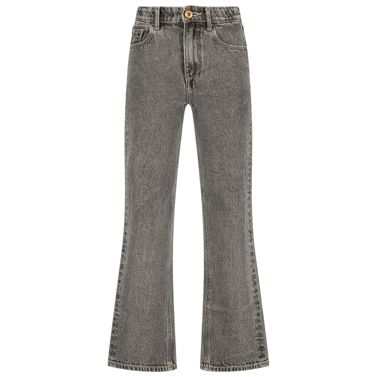 VINGINO wide leg jeans Cato grey vintage Grijs Meisjes Katoen Vintage 140