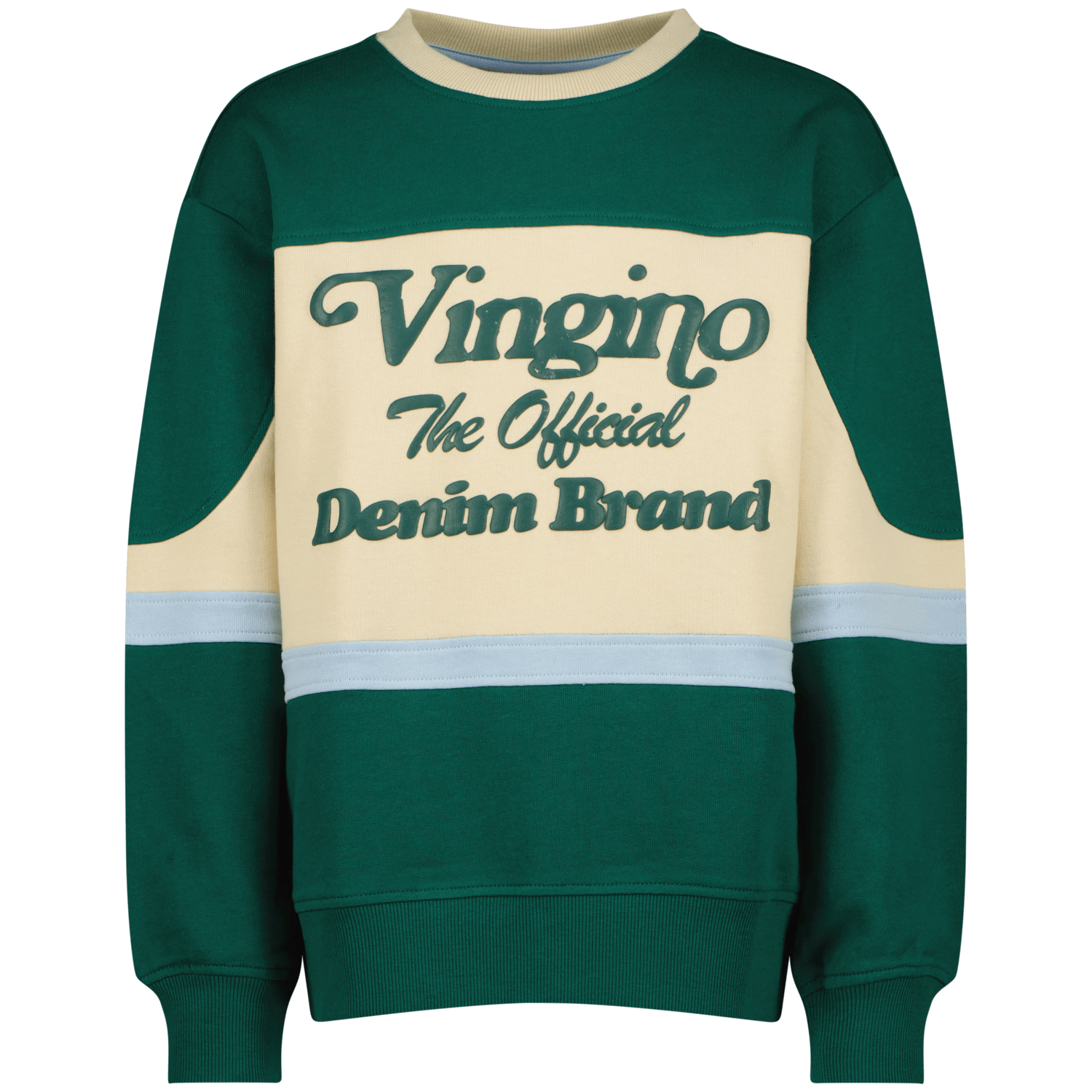 VINGINO sweater Noan donkergroen beige Meerkleurig 140