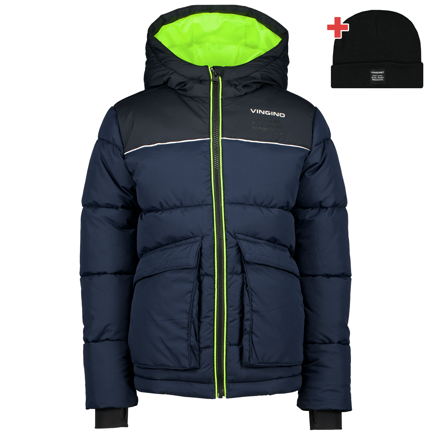 Vingino Boys Winter Jacket TEVIS Ultra Army NEW H/W2020 Size 140/10 Y