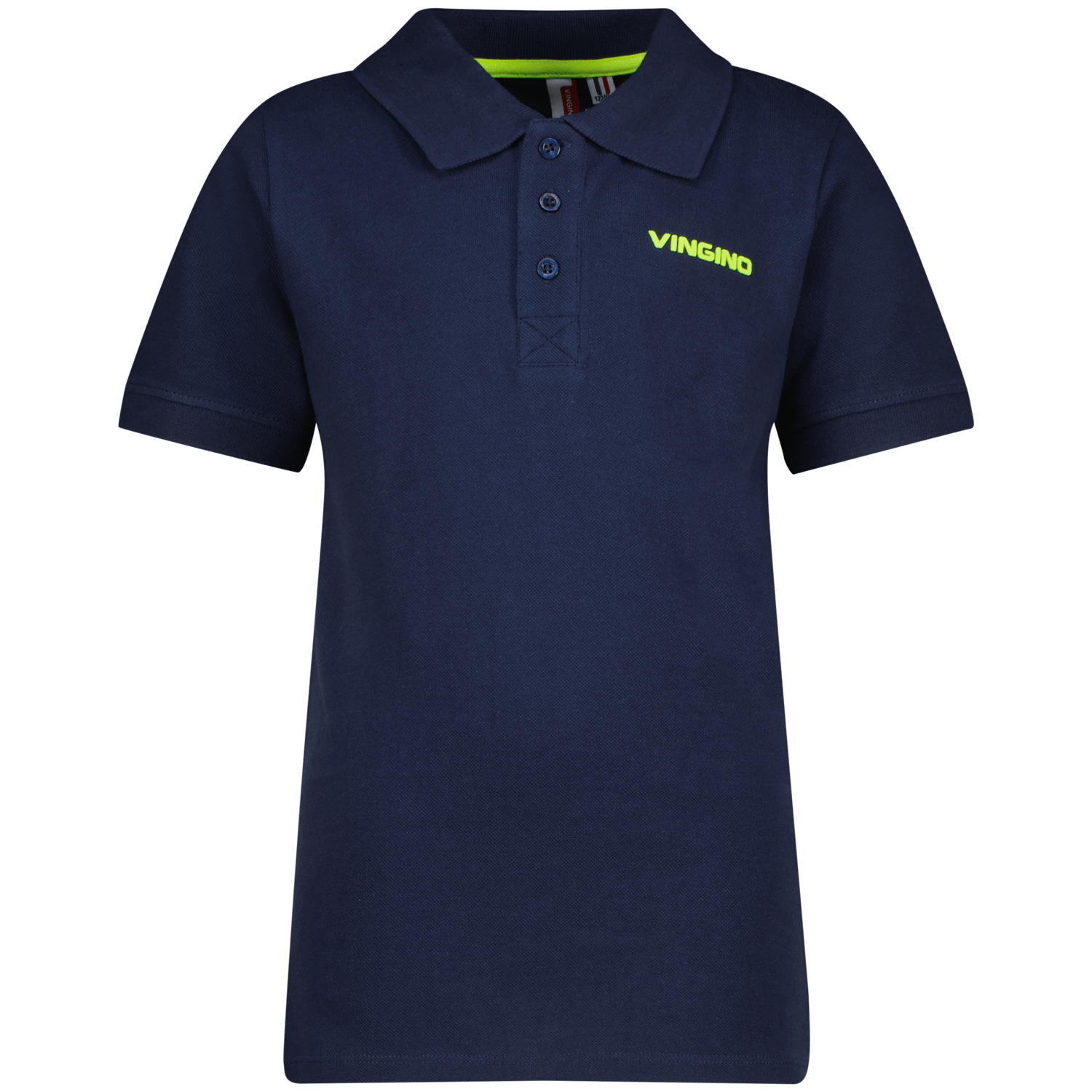 VINGINO polo Kasic donkerblauw T-shirt Jongens Katoen Polokraag Effen 140