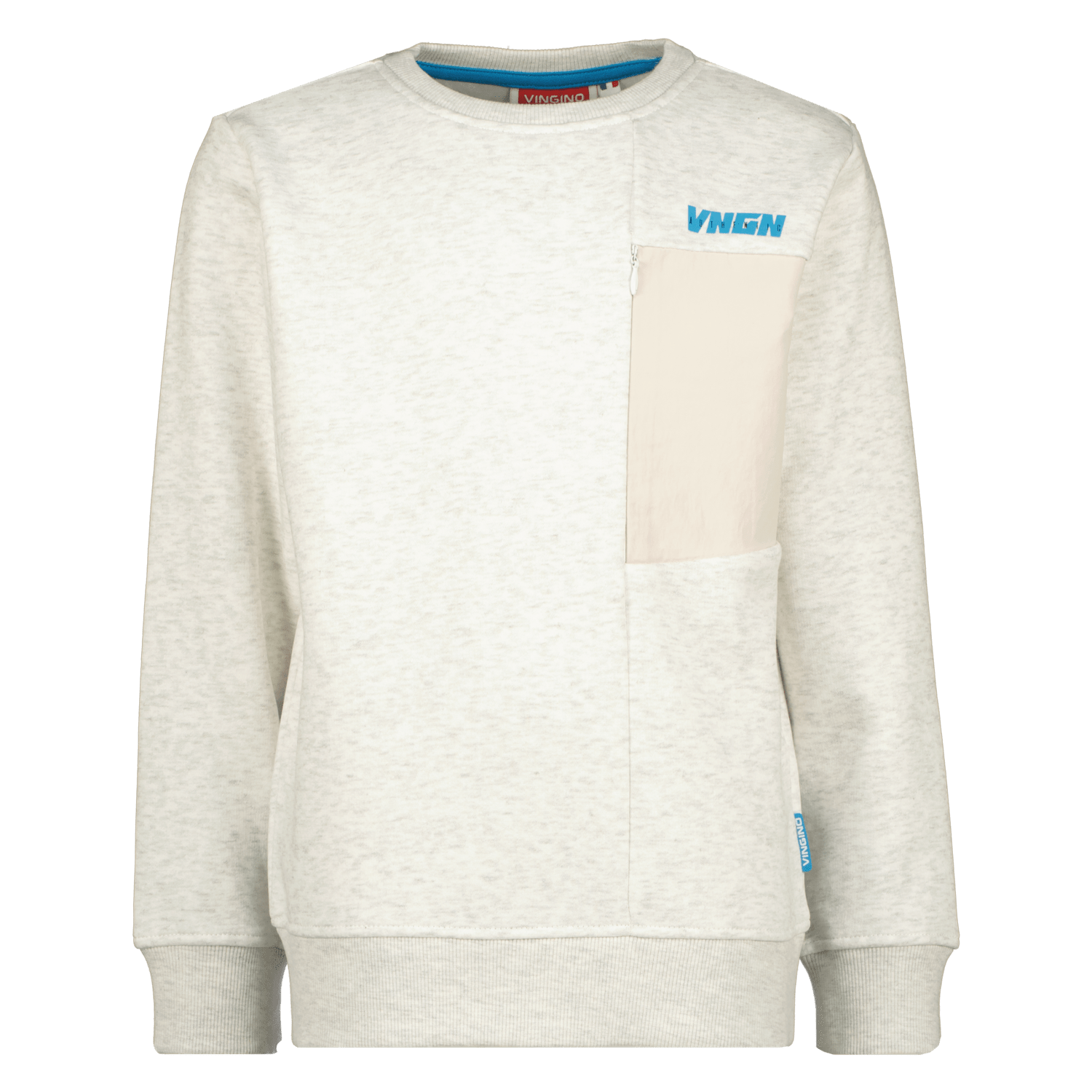 VINGINO sweater NEREO wit Effen 140 | Sweater van