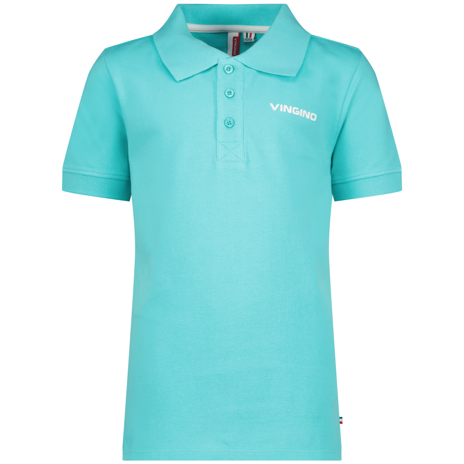 VINGINO polo Kasic aquablauw T-shirt Jongens Katoen Polokraag Effen 164
