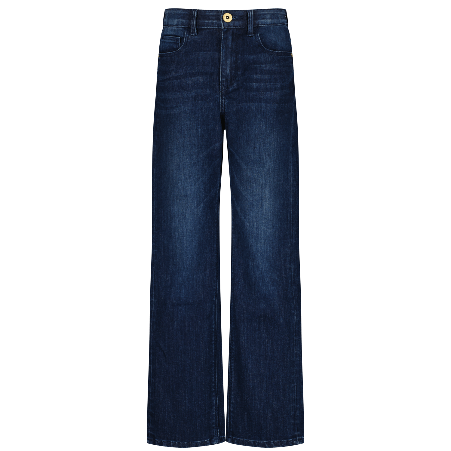 VINGINO loose fit jeans Cara medium blue denim Blauw Meisjes Stretchdenim 140