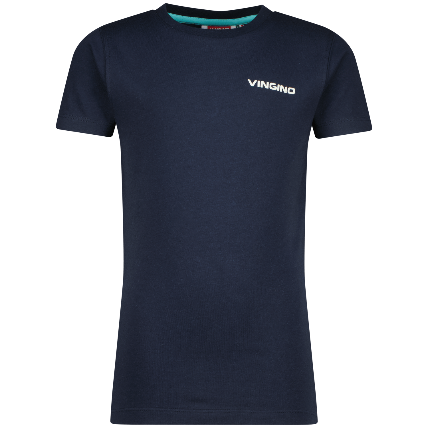 VINGINO T-shirt Hasico donkerblauw Jongens Katoen Ronde hals Effen 140