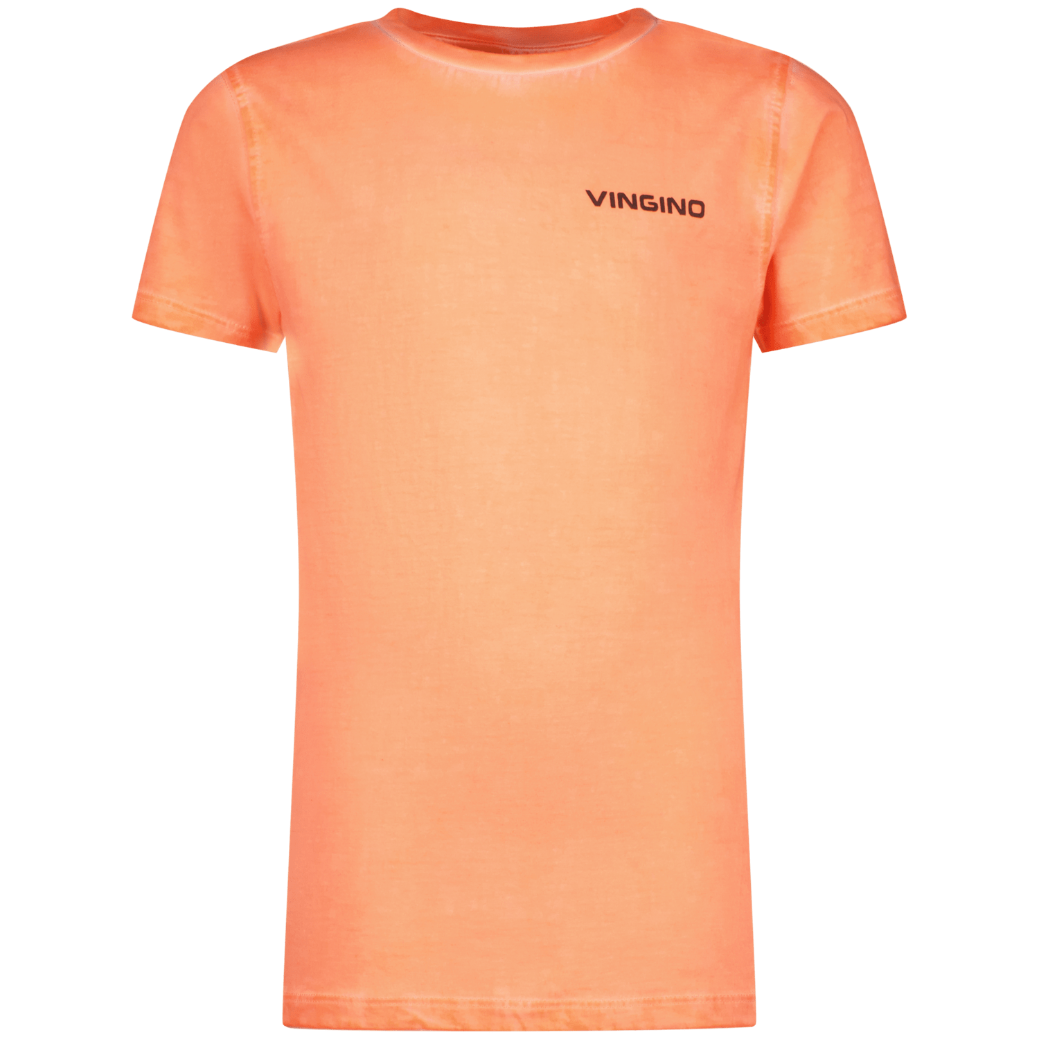 VINGINO T-shirt Hilod neon koraal Oranje Jongens Katoen Ronde hals Effen 140