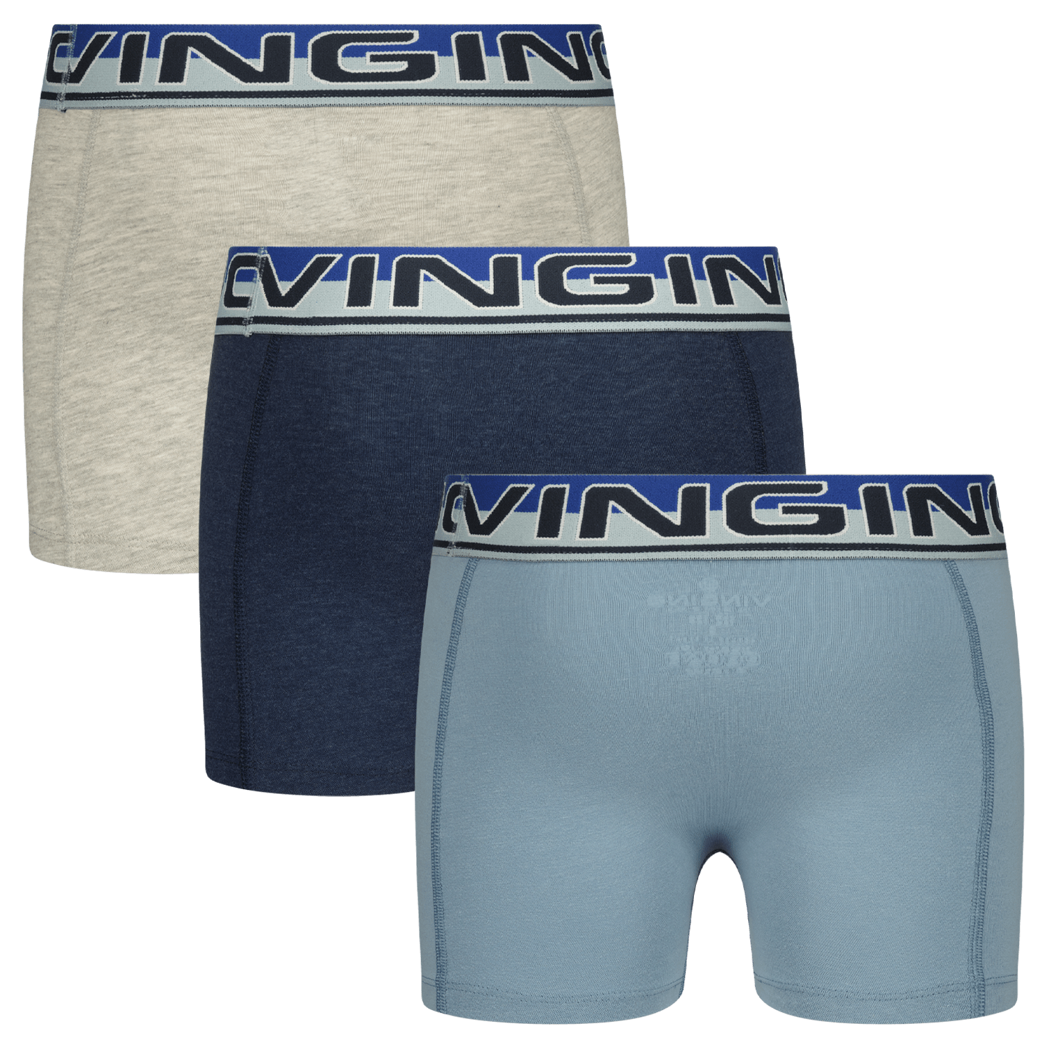 VINGINO Boxershort B-241-5 blue melee 3 pack