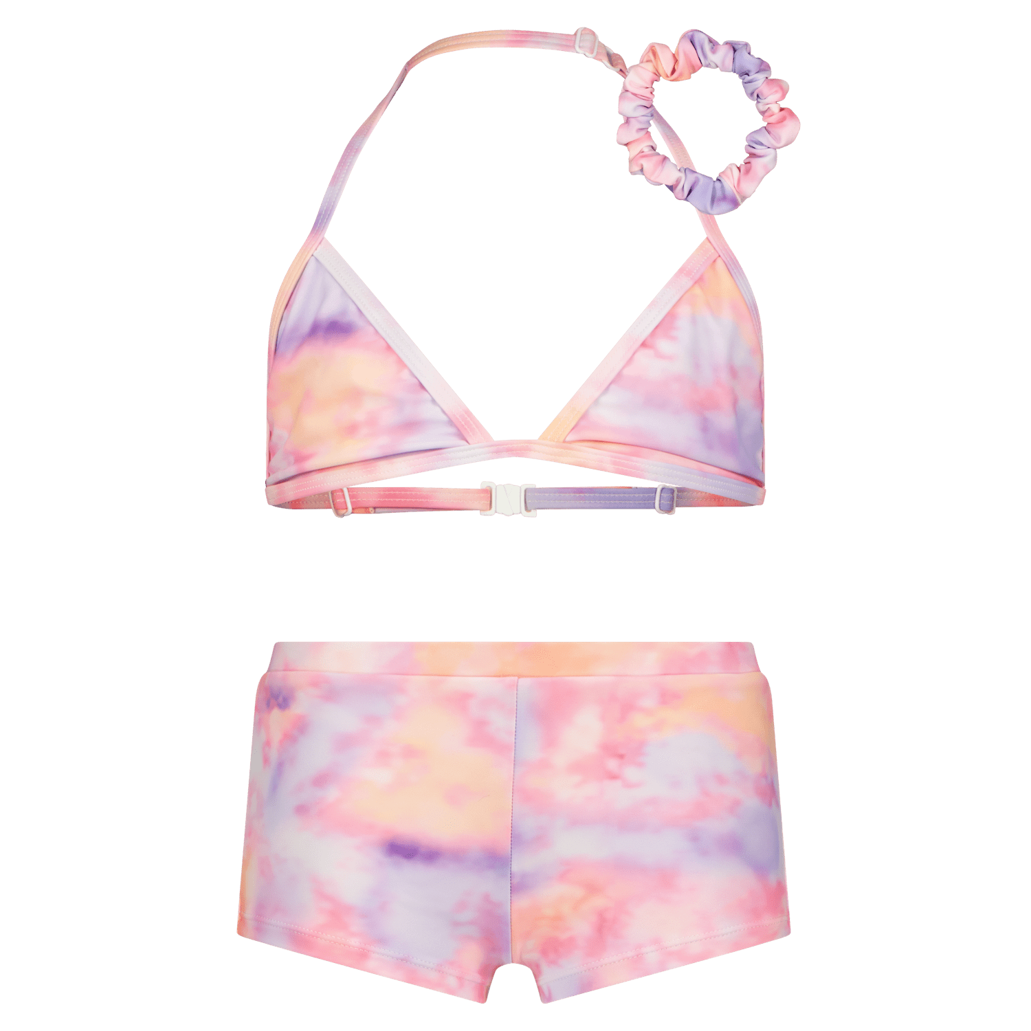 VINGINO triangel bikini Zabien met scrunchie lila roze Paars Meisjes Polyester 140